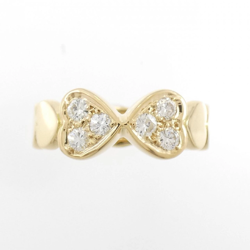 Nhẫn kim cương hình trái tim 750YG 0.30CT 671591