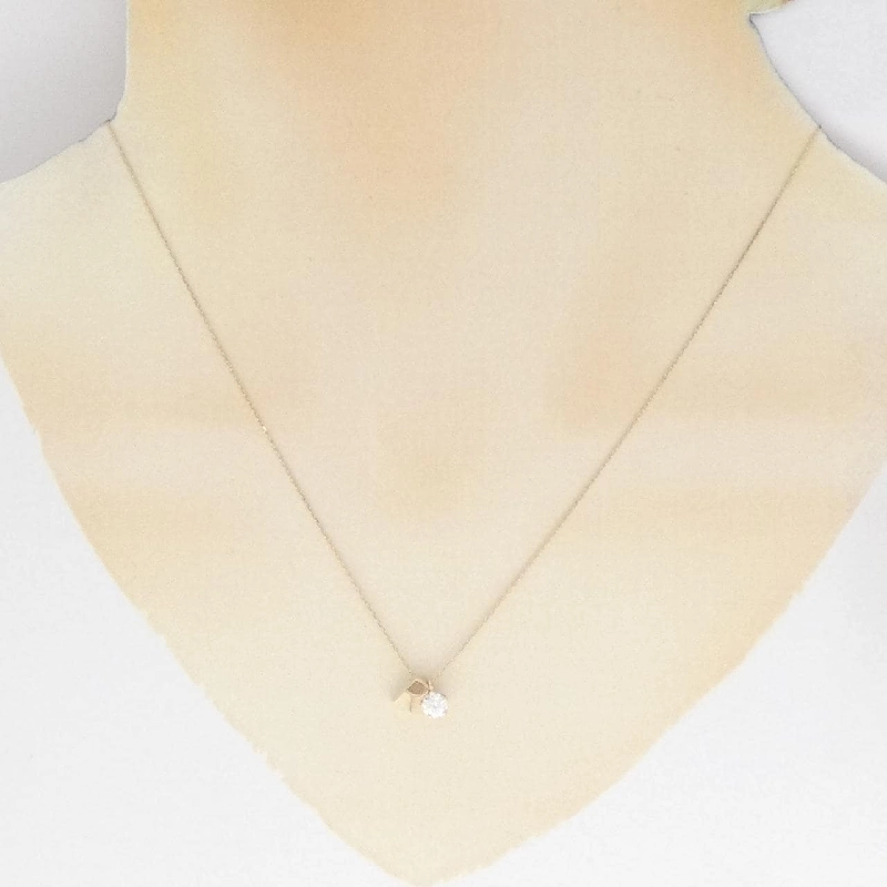 K10YG Chữ cái R Dây chuyền Cubic - Hàng hiệu Chính hãng 860544