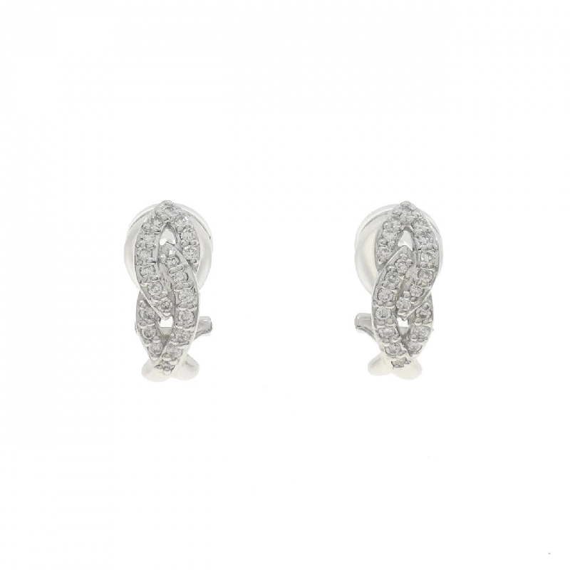 Bông tai kim cương K18WG/K14WG 0.35CT - Hàng hiệu Authentic 877265