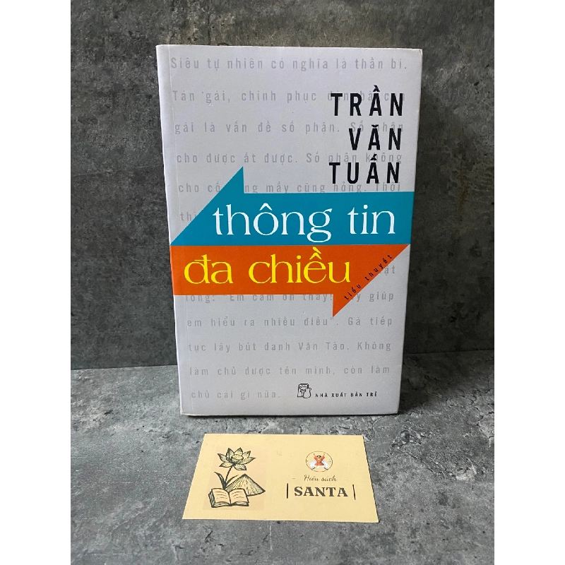 Thông tin đa chiều- Trần Văn Tuấn- sách lưu kho chưa qua sd,giấy xốp có ố 788790