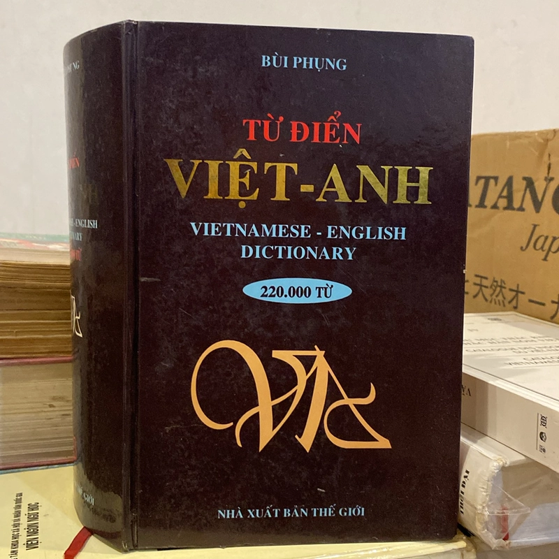 TỪ ĐIỂN VIỆT - ANH, 220.000 TỪ, BÌA CỨNG, XUẤT BẢN 1998 525327