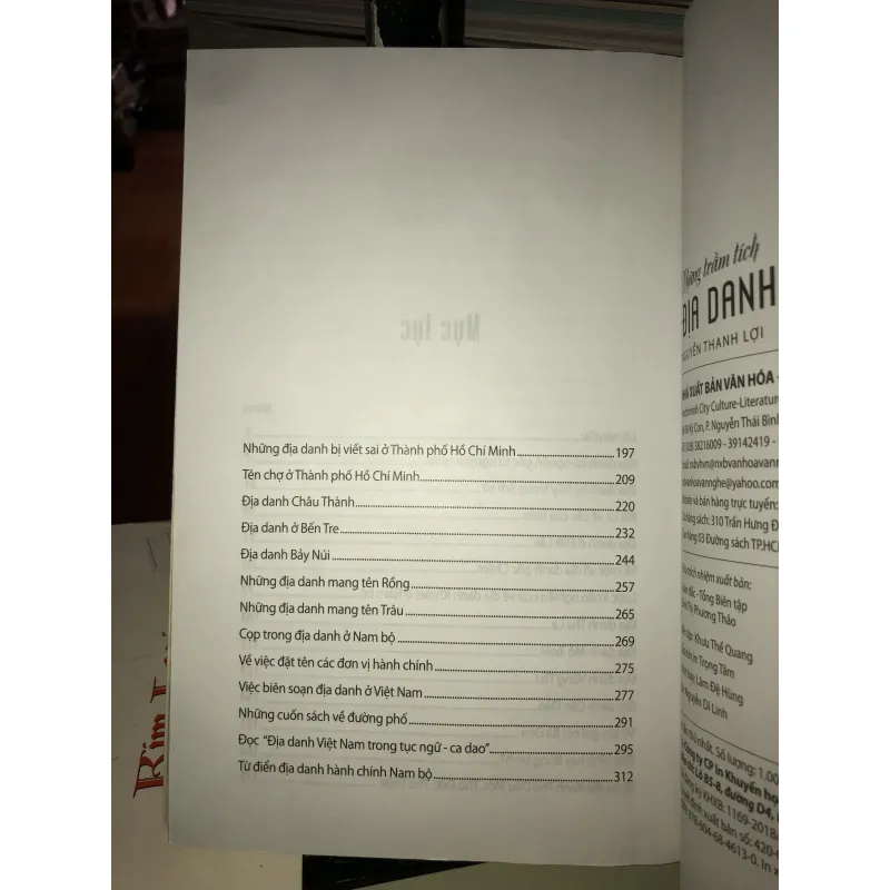 Những trầm tích địa danh - Nguyễn Thanh Lợi 1003441