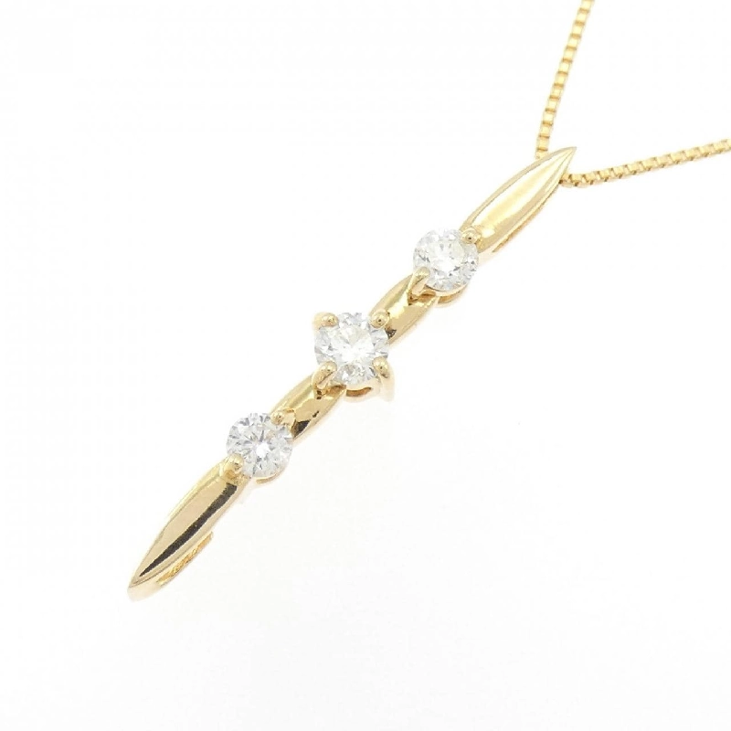 K18YG 2WAY Dây chuyền kim cương 0.30CT - Hàng hiệu Chính hãng 861381