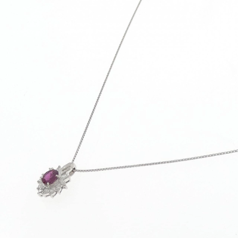 Dây chuyền ruby PT900/PT850 0.77CT - Hàng hiệu Chính hãng 860115