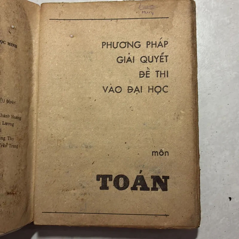 Phương pháp giải đề thi đại học Môn Toán 738873