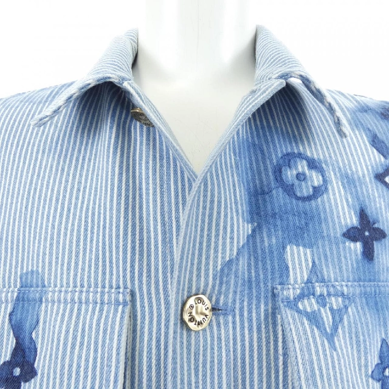 Áo khoác denim LOUIS VUITTON Striped Monogram Workwear HLS05WBX7 - Hàng hiệu Authentic 888712