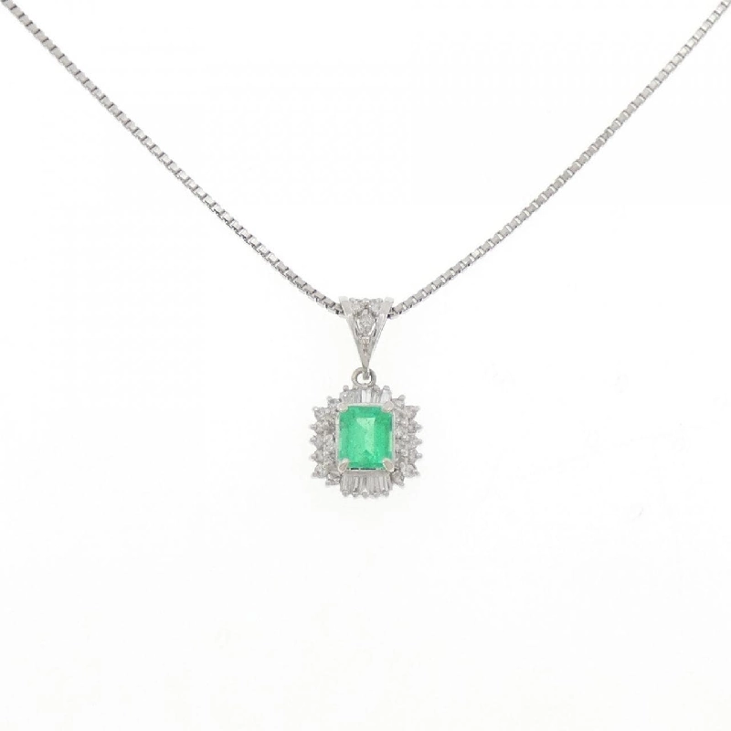 Dây chuyền Emerald PT900/PT850 0.65CT - Hàng hiệu Chính hãng 845780