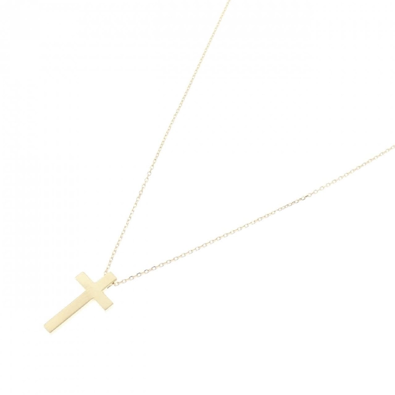 K18YG Dây chuyền hình chữ thập - Hàng hiệu Authentic 846265