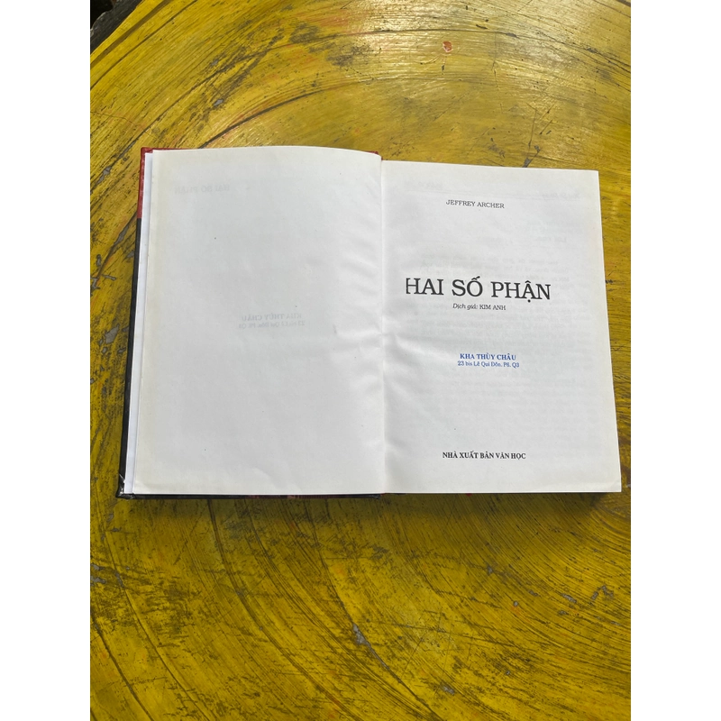 HAI SỐ PHẬN- Jeffrey Archer 538647