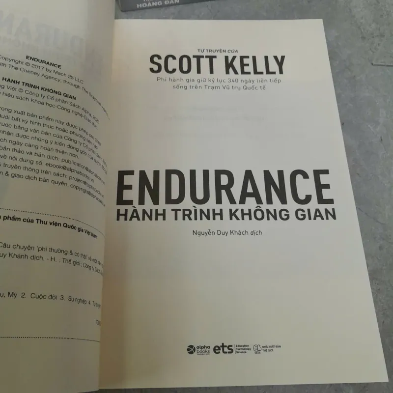 ENDURANCE HÀNH TRÌNH KHÔNG GIAN - SCOTT KELLY ( NGUYỄN DUY KHÁNH DỊCH) 1005571