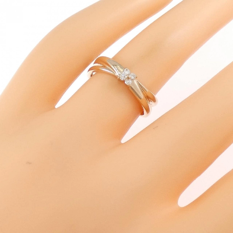 Nhẫn kim cương hoa K18PG 0.06CT - Hàng hiệu Authentic 849492