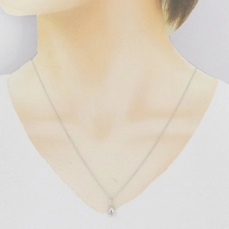 K18WG Dây chuyền kim cương 0.38CT - Hàng hiệu Chính hãng 859579