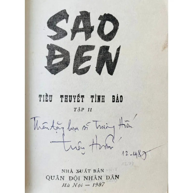 [hiếm] Sao Đen- Triệu Huấn 1037955