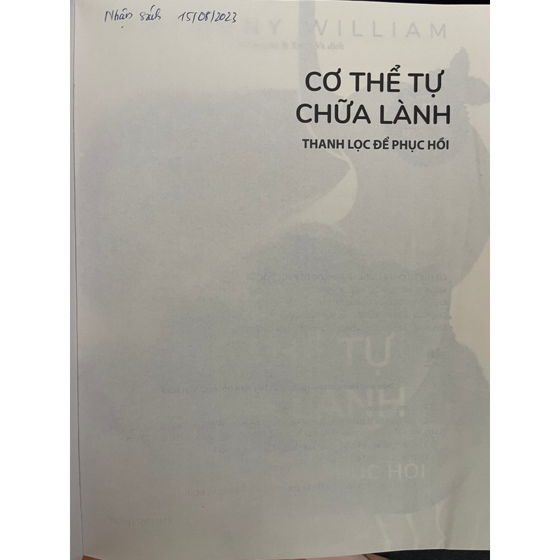 CƠ THỂ TỰ CHỮA LÀNH 6 - THANH LỌC ĐỂ PHỤC HỒI - MỚI 90%( đã đọc 1 lần) 78775