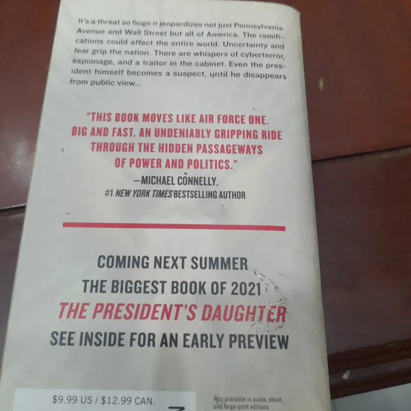 Bill Clinton & James Patterson - THE PRESIDENT IS MISSING 781635