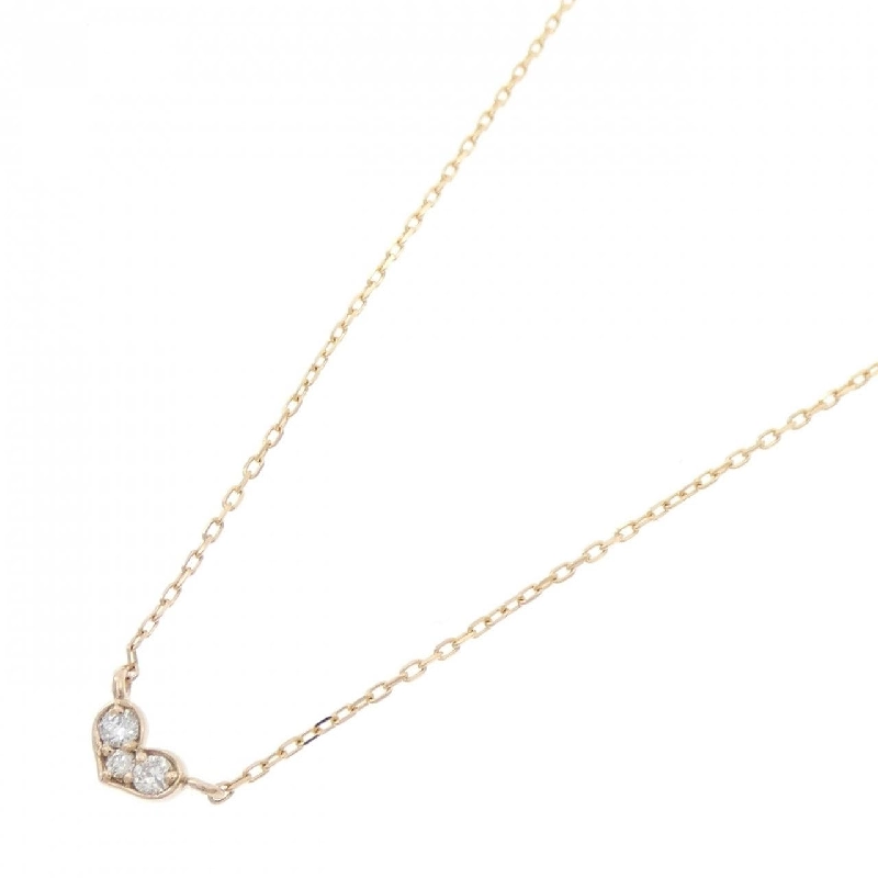 K18YG Dây chuyền kim cương hình trái tim 0.05CT - Hàng hiệu Chính hãng 860531