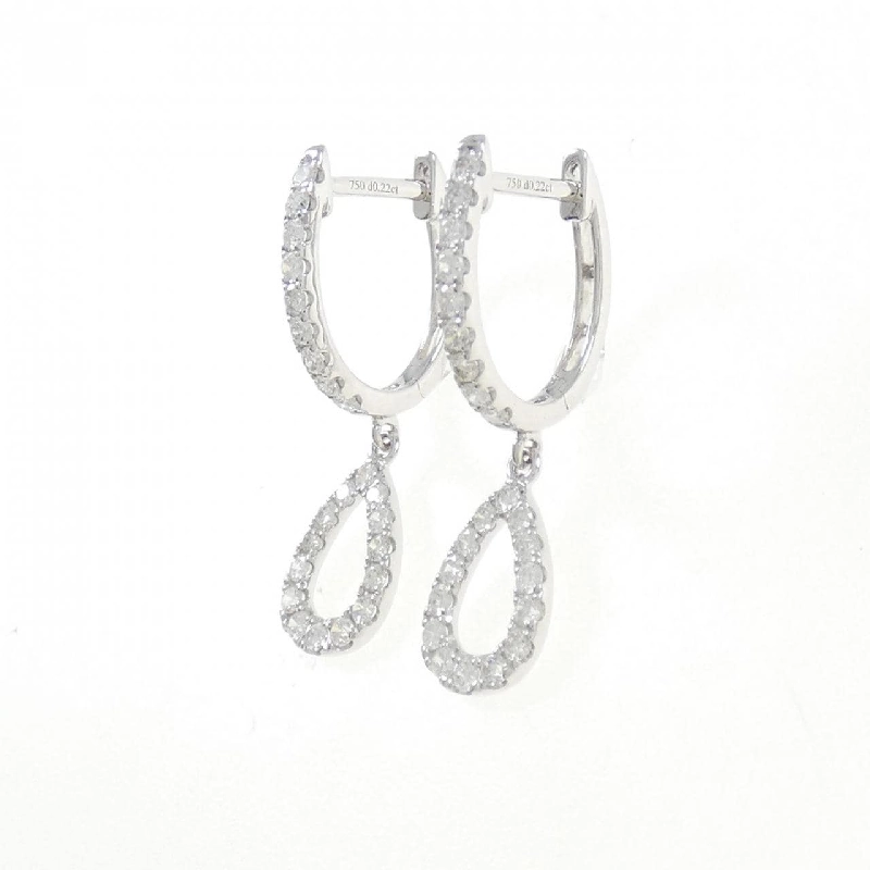 Bông tai kim cương 750WG 0.44CT - Hàng hiệu Chính hãng 871253