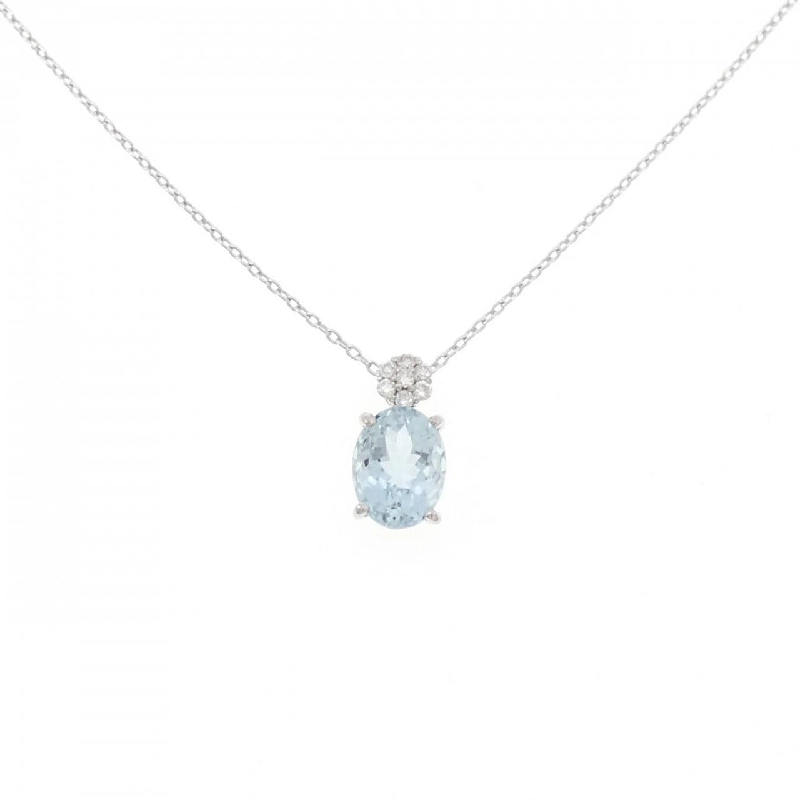 K18WG Aquamarine Necklace 1.36CT - Hàng hiệu Authentic 857818