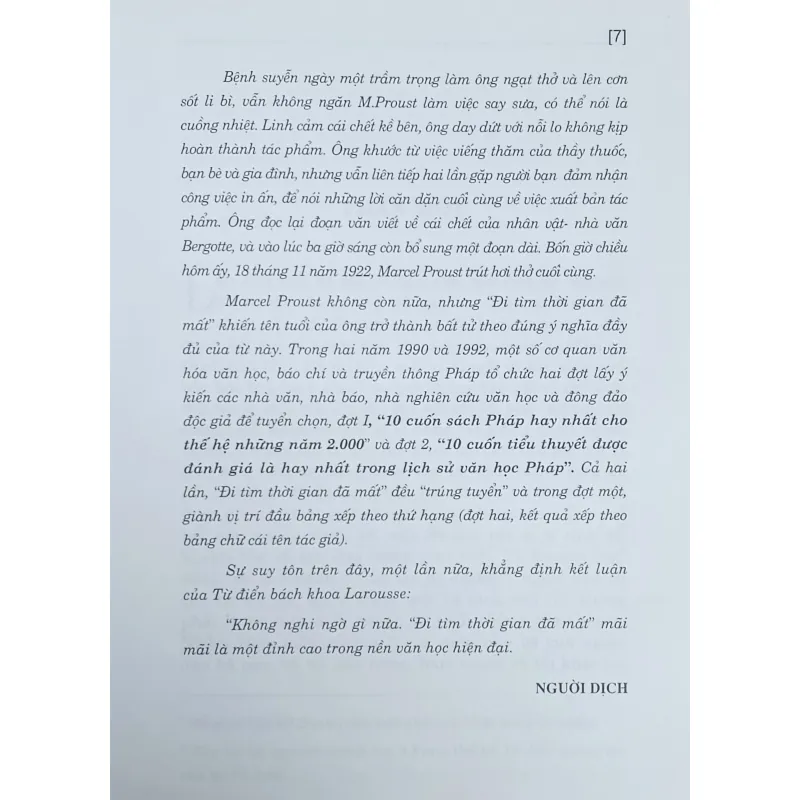 Đi tìm thời gian đã mất (Bên phía nhà Swann) 980062