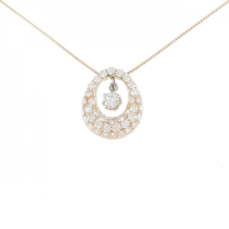 K18PG/PT900 Dây chuyền kim cương 0.22CT - Hàng hiệu Chính hãng 862399