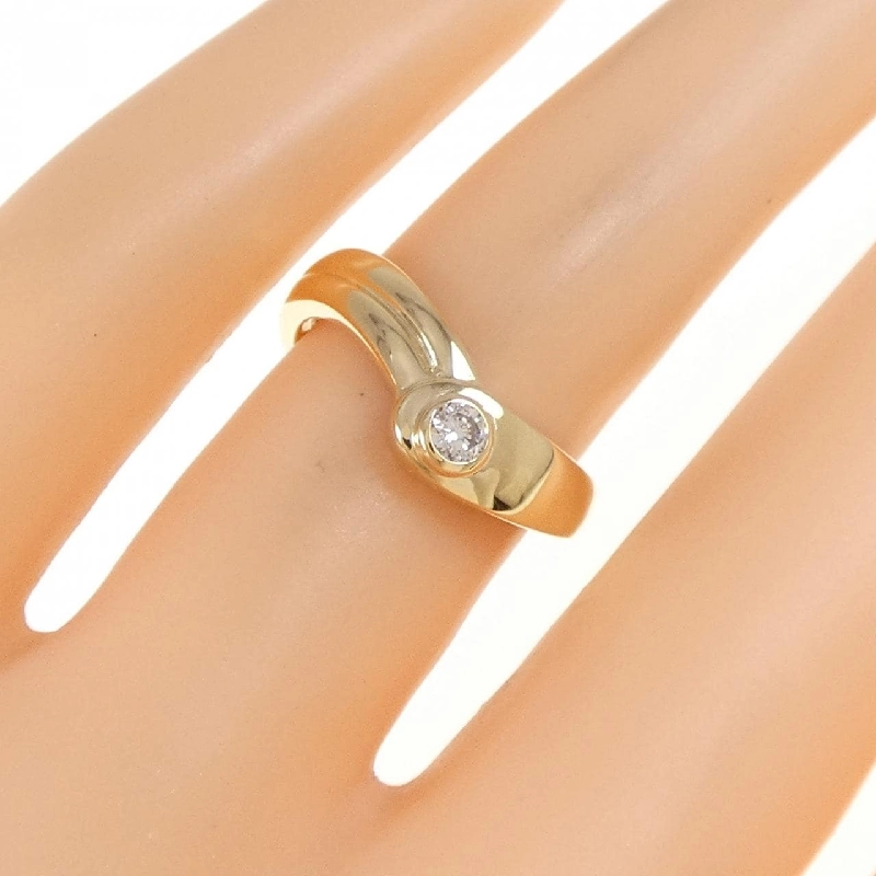 Nhẫn kim cương K18YG 0.10CT 670009