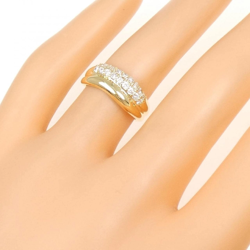 Nhẫn kim cương K18YG 0.36CT 668709