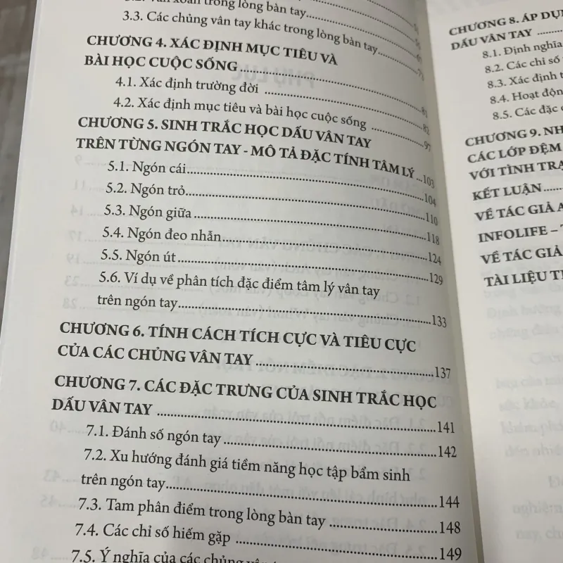 Infolife những khả năng thiên bẩm. Sinh trắc dấu vân tay   776221