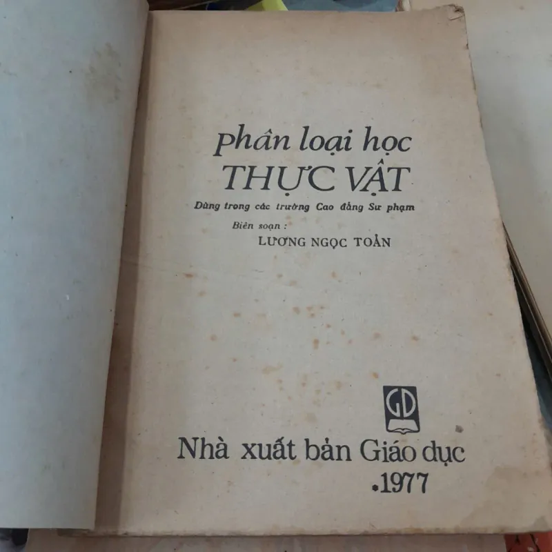 PHÂN LOẠI HỌC THỰC VẬT - LƯƠNG NGỌC TOẢN 1042758
