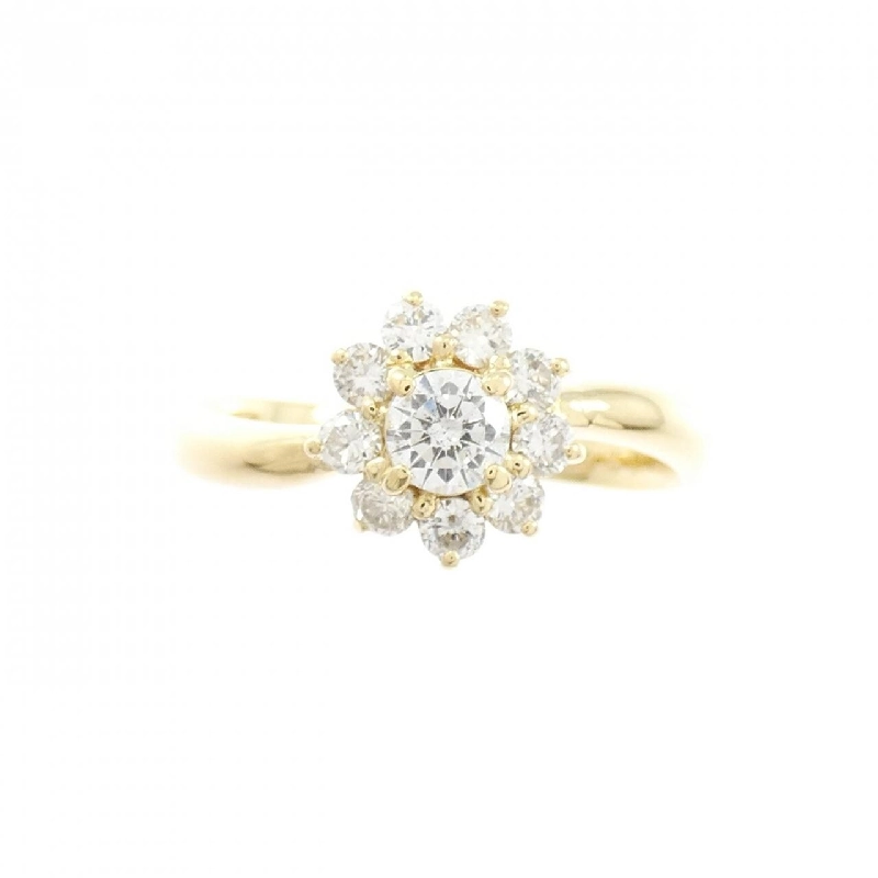 Nhẫn kim cương hoa K18YG 0.51CT - Hàng hiệu Authentic 850450