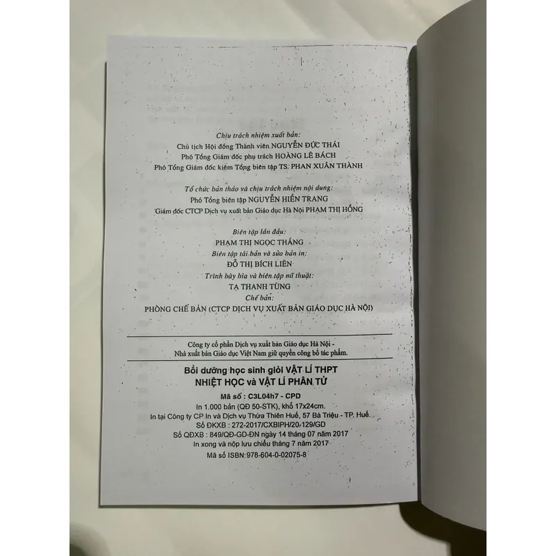 Bồi dưỡng học sinh giỏi vật lí trung học phổ thông Nhiệt học và Vật lí phân tử Phạm Quý Tư 708819