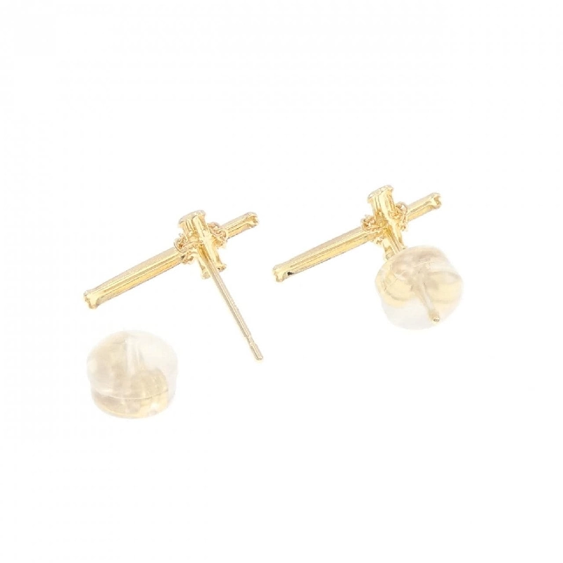 K18YG Khuyên tai hình chữ thập - Hàng hiệu Chính hãng 869078