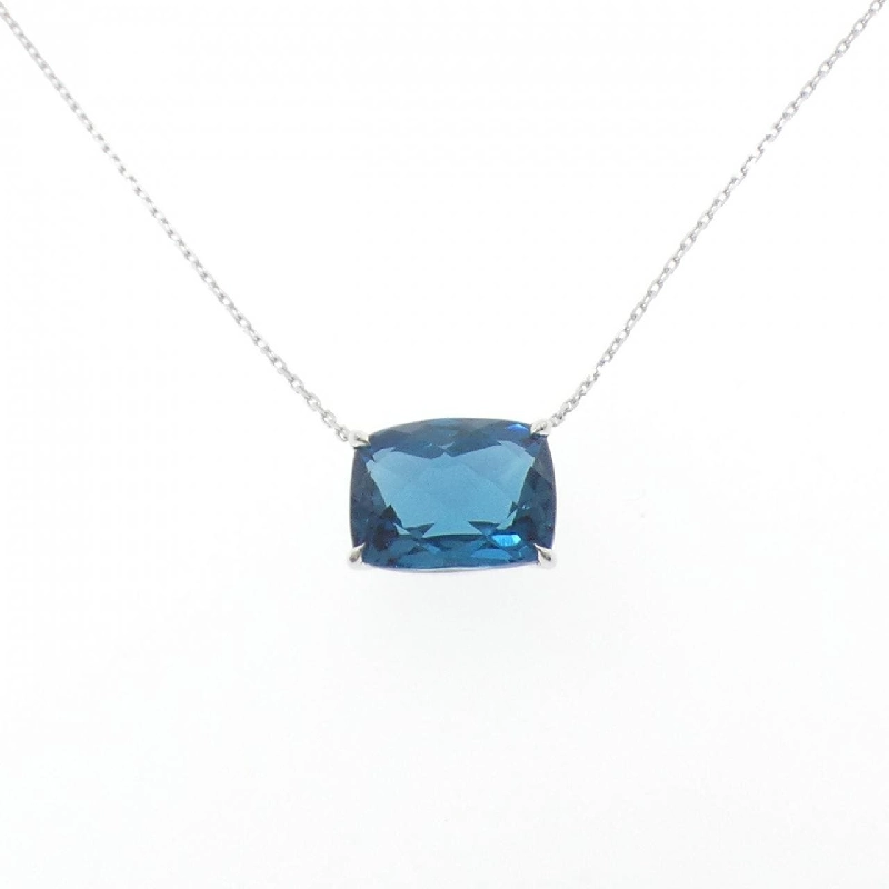 K18WG Blue Topaz Necklace - Hàng hiệu Authentic 847165