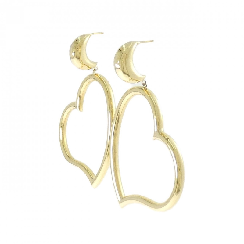 K18YG Bông tai hình trái tim - Hàng hiệu Chính hãng 869982