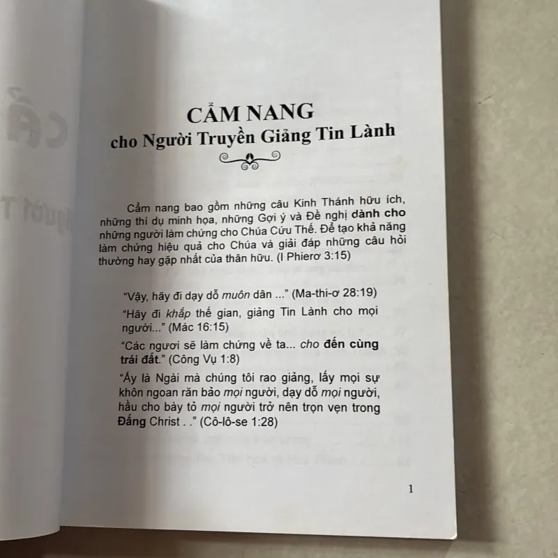 Cẩm nang cho người truyền giảng Tin Lành 746927