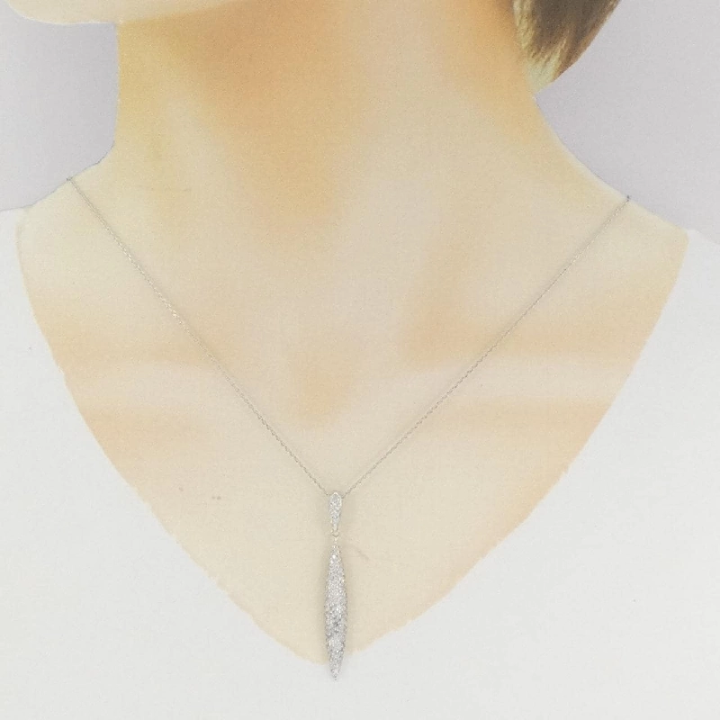 750WG/K18WG Pave Diamond Necklace 1.26CT - Hàng hiệu Chính hãng 860614