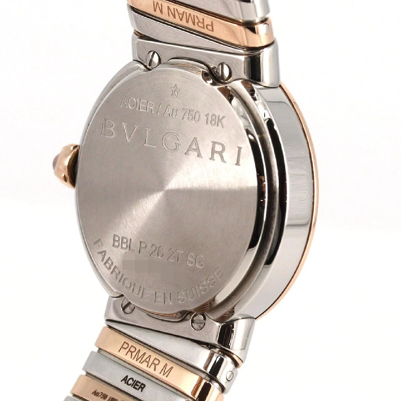 Bulgari Bulgari Bulgari Tubogas PG kết hợp 12P kích thước M BBLP262TSG/BBL262TWSPG/12 SSxPG Quartz - Hàng hiệu Chính hãng 880981