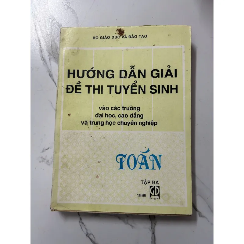 Hướng dẫn giải đề thi tuyển sinh đại học (Toán) - Bộ Giáo dục và Đào tạo 798229