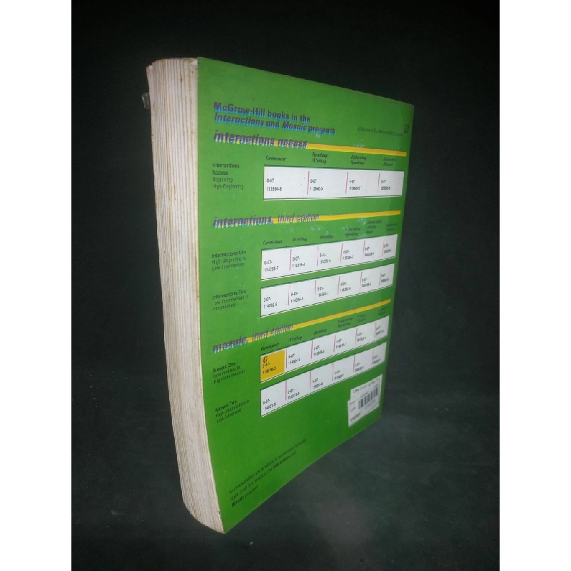 [Phiên Chợ Sách Cũ] Mosaic one A Content-Based Grammar Third Edition 2303 414120