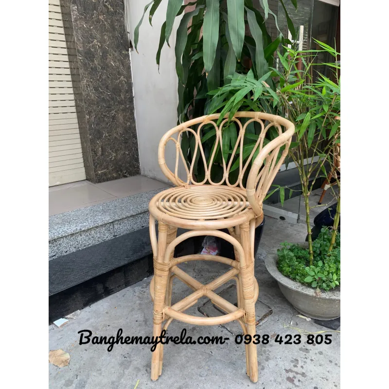 Ghế quầy bar mây tre đan 1000751