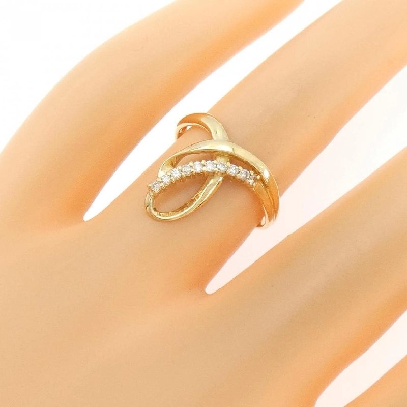 Nhẫn kim cương K18YG 0.10CT - Hàng hiệu Authentic 852229