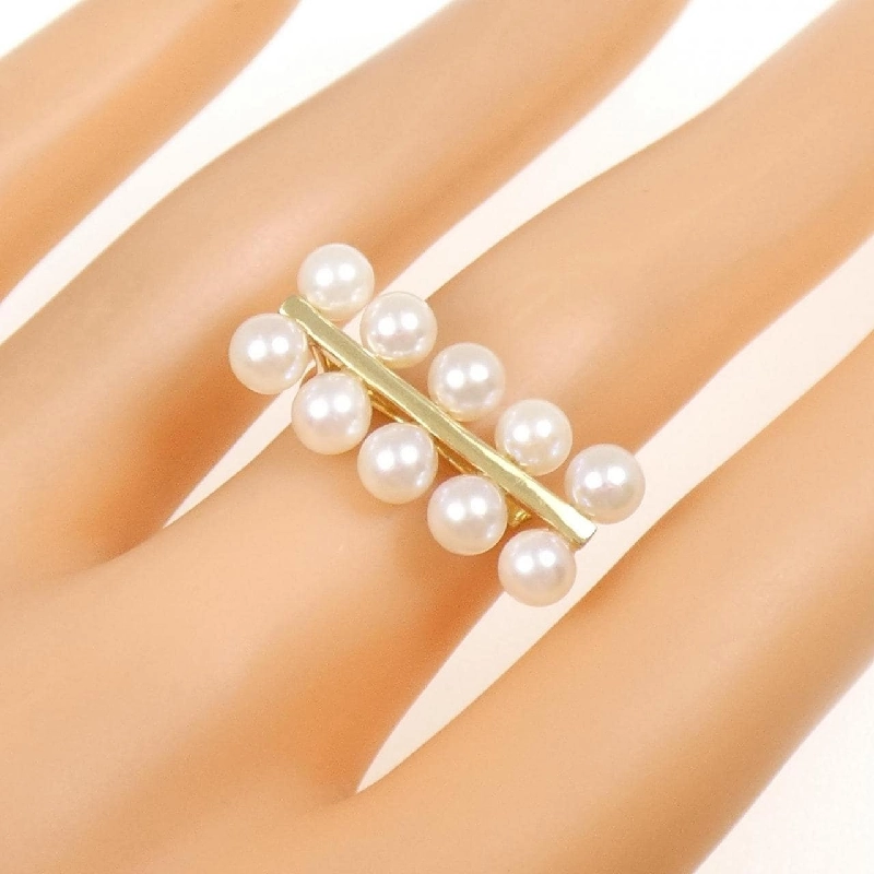 Nhẫn ngọc trai Akoya K18YG - Hàng hiệu Authentic 851605