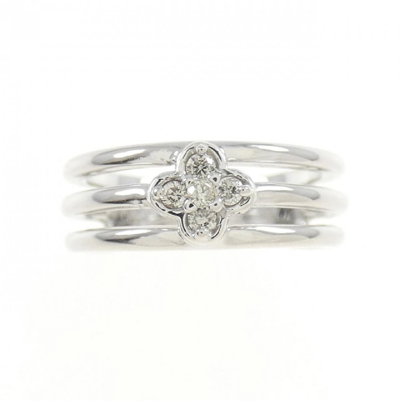 Nhẫn kim cương K18WG hoa 0.07CT 672948