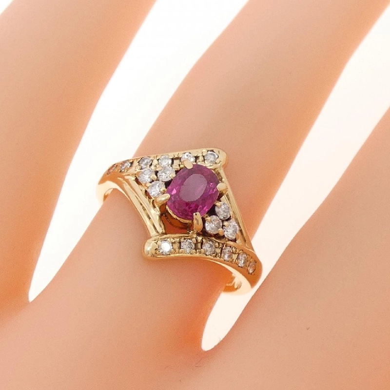 Nhẫn Ruby K18YG 0.52CT - Hàng hiệu Chính hãng 853712