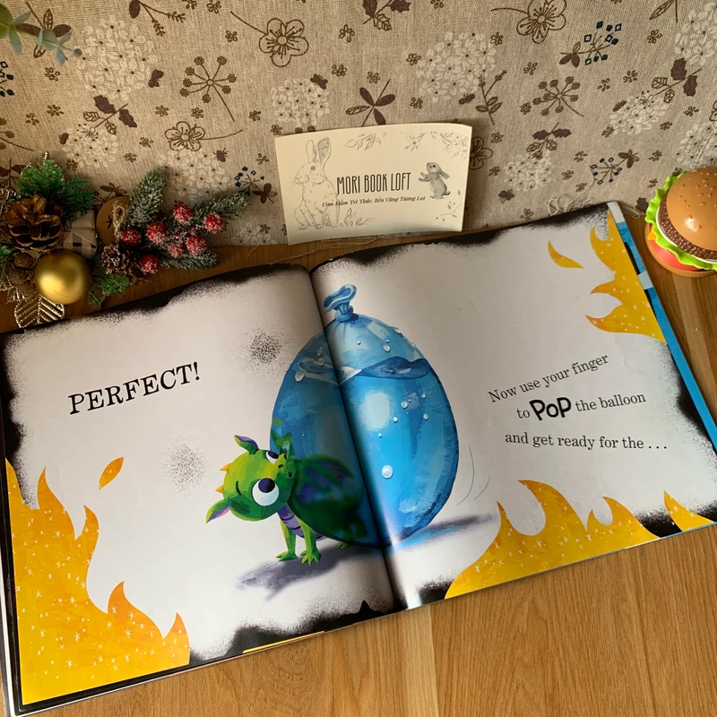 Sách tranh There's a Dragon in Your Book, Used, Picture Book For Kids 442996