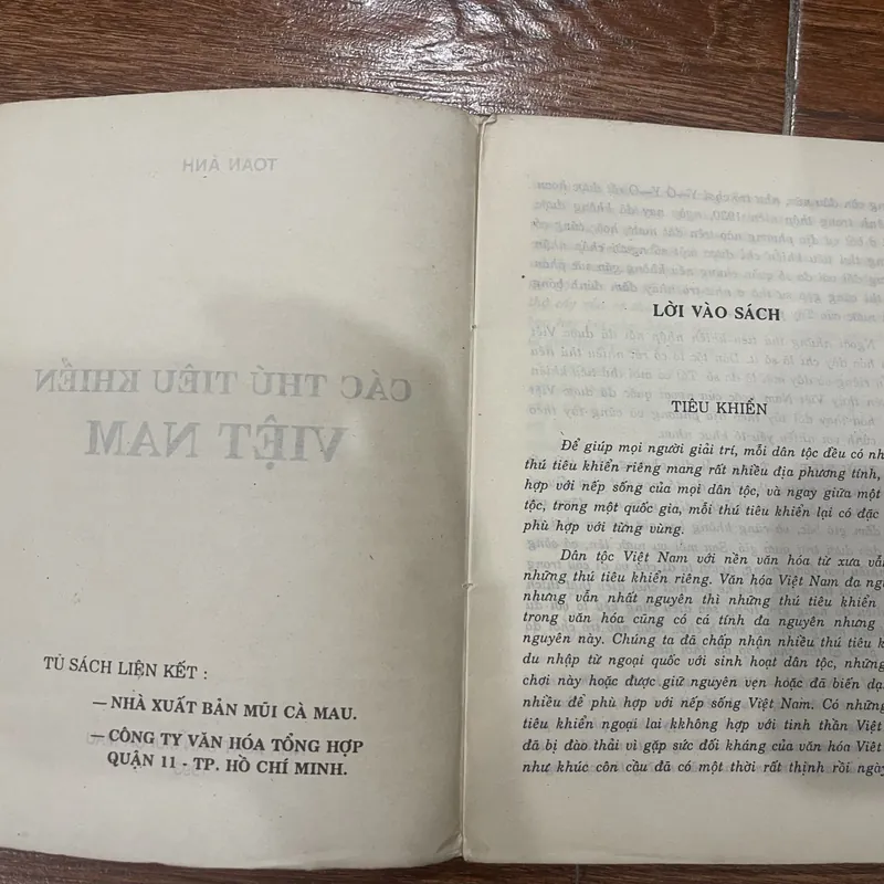 CÁC THÚ TIÊU KHIỂN VIỆT NAM - TOAN ÁNH (8) 578076