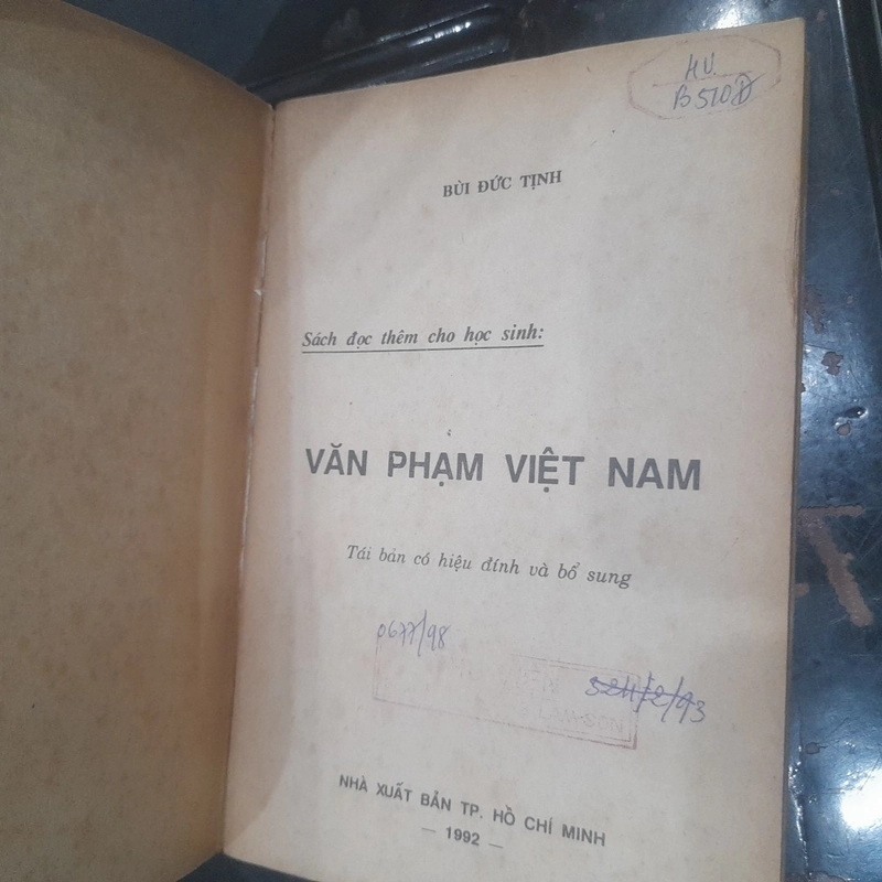 Bùi Đức Tịnh - VĂN PHẠM VIỆT NAM 542034