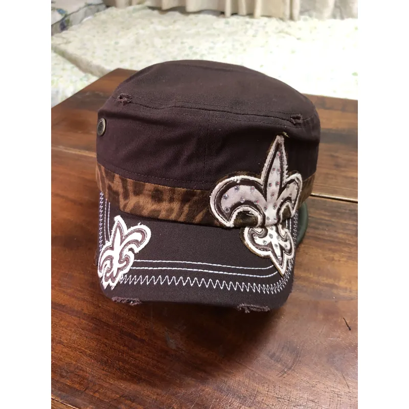 Nón kiểu chóp vuông đen hoạ tiêt thêu tay - xuất khẩu xịn - ship ngẫu nhiên. 520078