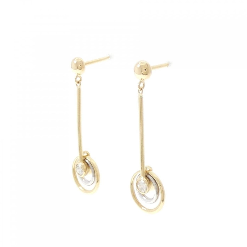 K18YG/K18WG Bông tai kim cương - Hàng hiệu Chính hãng 870626