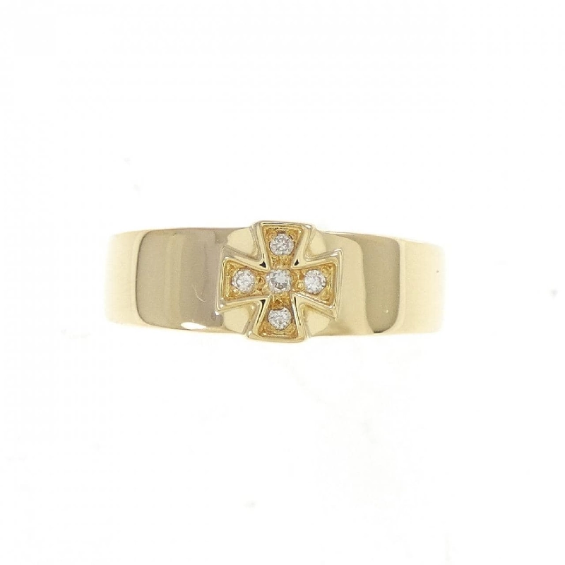 Nhẫn kim cương K18YG hình chữ thập 0.03CT - Hàng hiệu chính hãng 852191