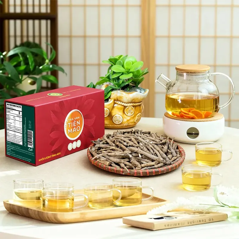 Trà sâm tiên mao Sunbeleaf ( sâm cầu đen),hộp 29 vói 787391